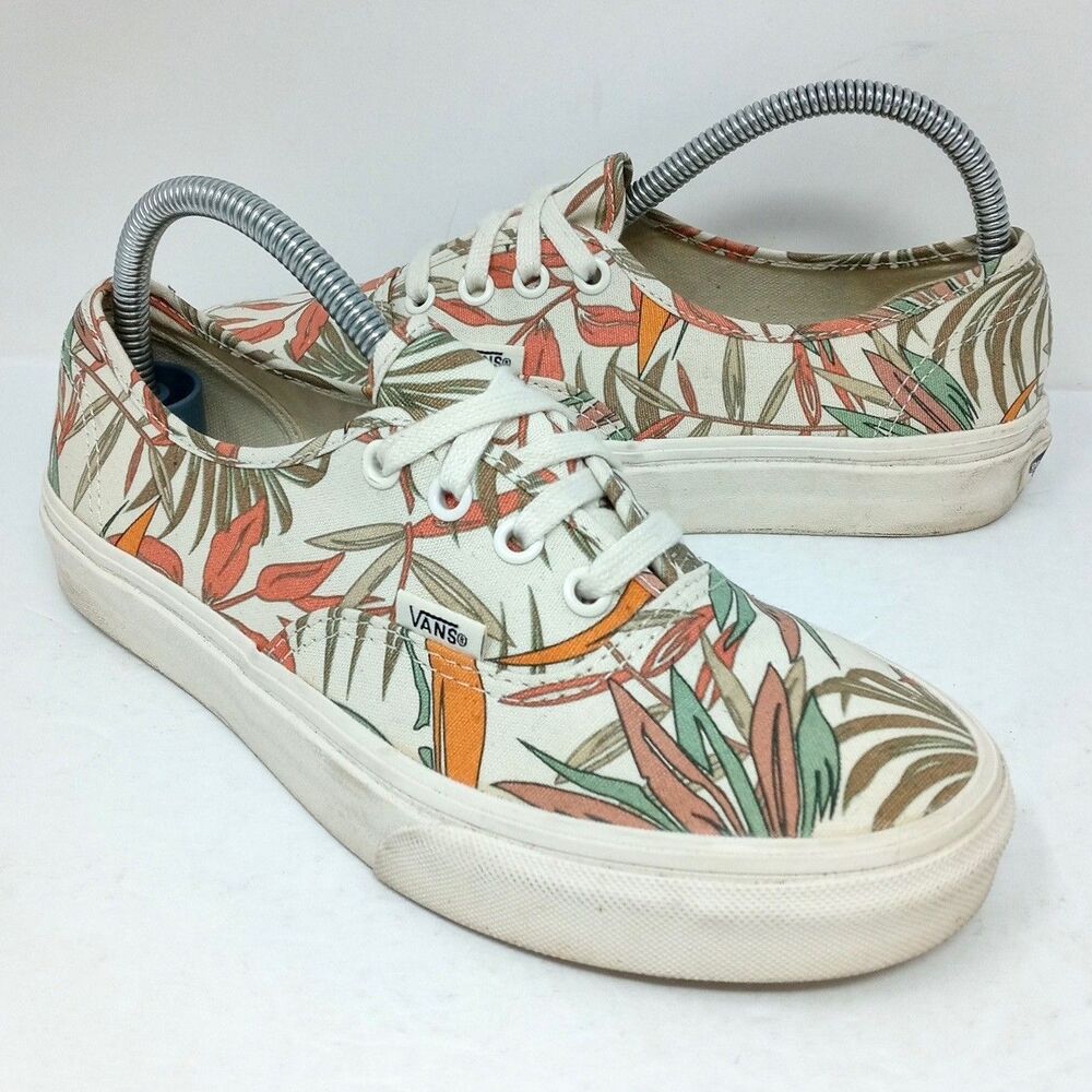 VANS Authentic California Floral Sneakers Women's 7 / Men's 5.5 Low Top Lace-Up